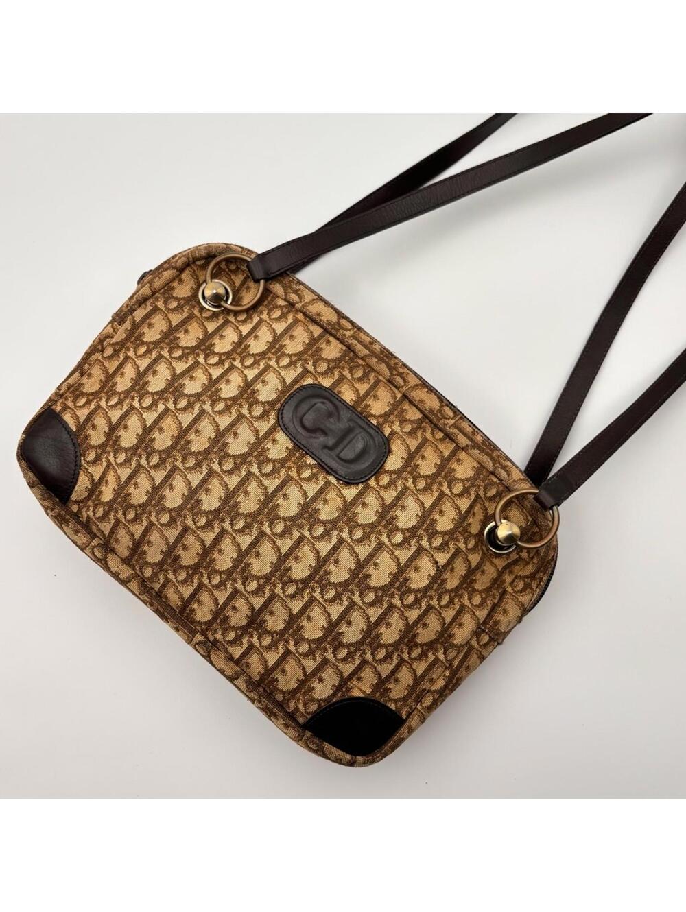 Christian Dior Vintage Trotter CD Logo Shoulder Bag - Picture 6 of 8